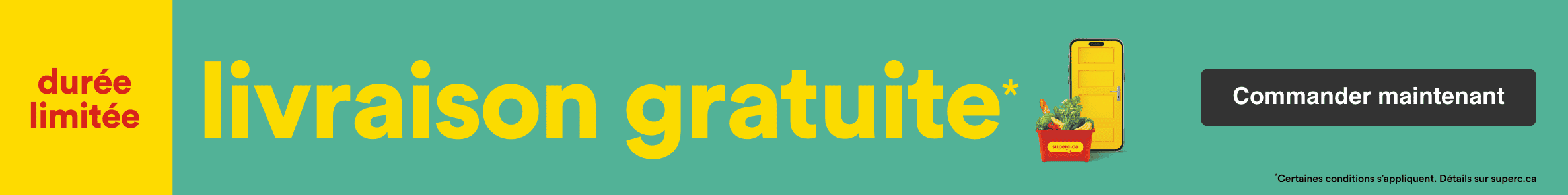 Durée limitée - livraison gratuite* - Commander maintenant