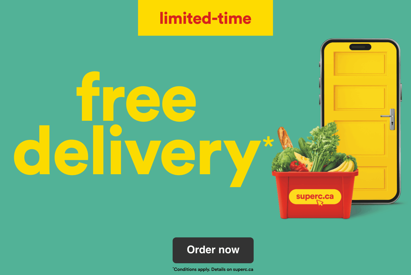 Limited-time - free delivery* - Order now