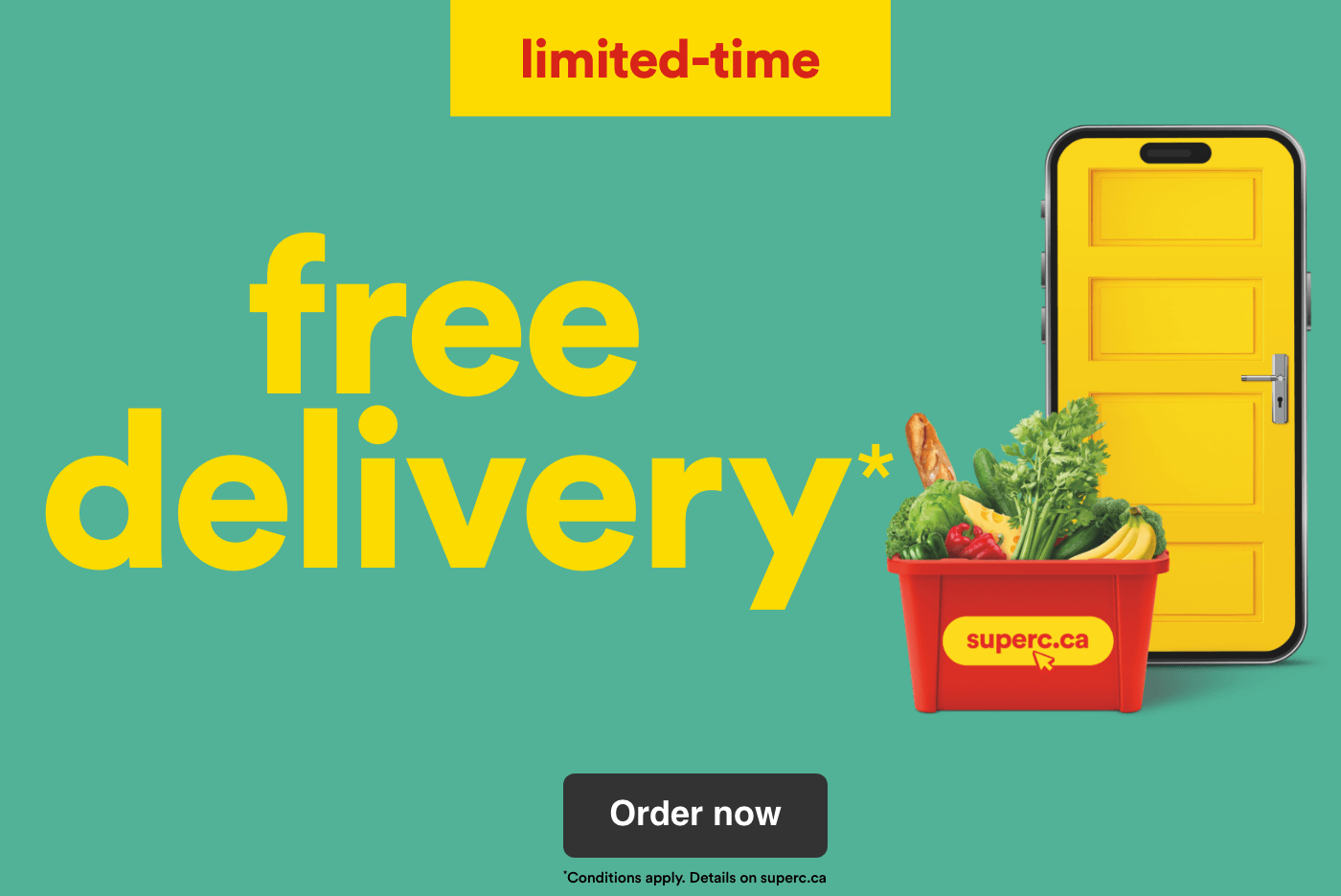 Enjoy free delivery for a limited-time
