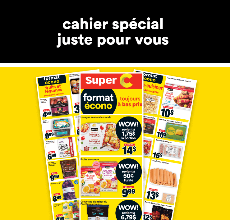 Cahier spécial juste pour vous - Format écono