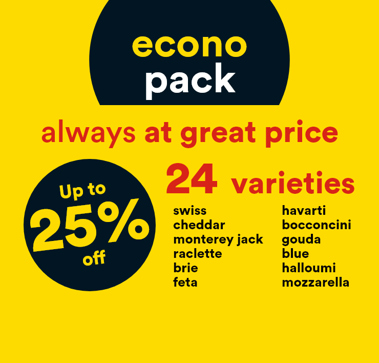 econo pack - always at great price - Up to 25% off