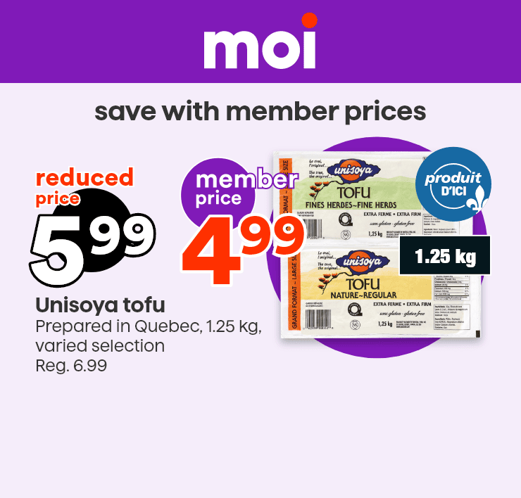 Moi - Save with member prices - Unisoya tofu