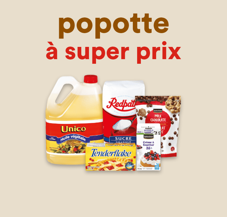 Popotte à super prix