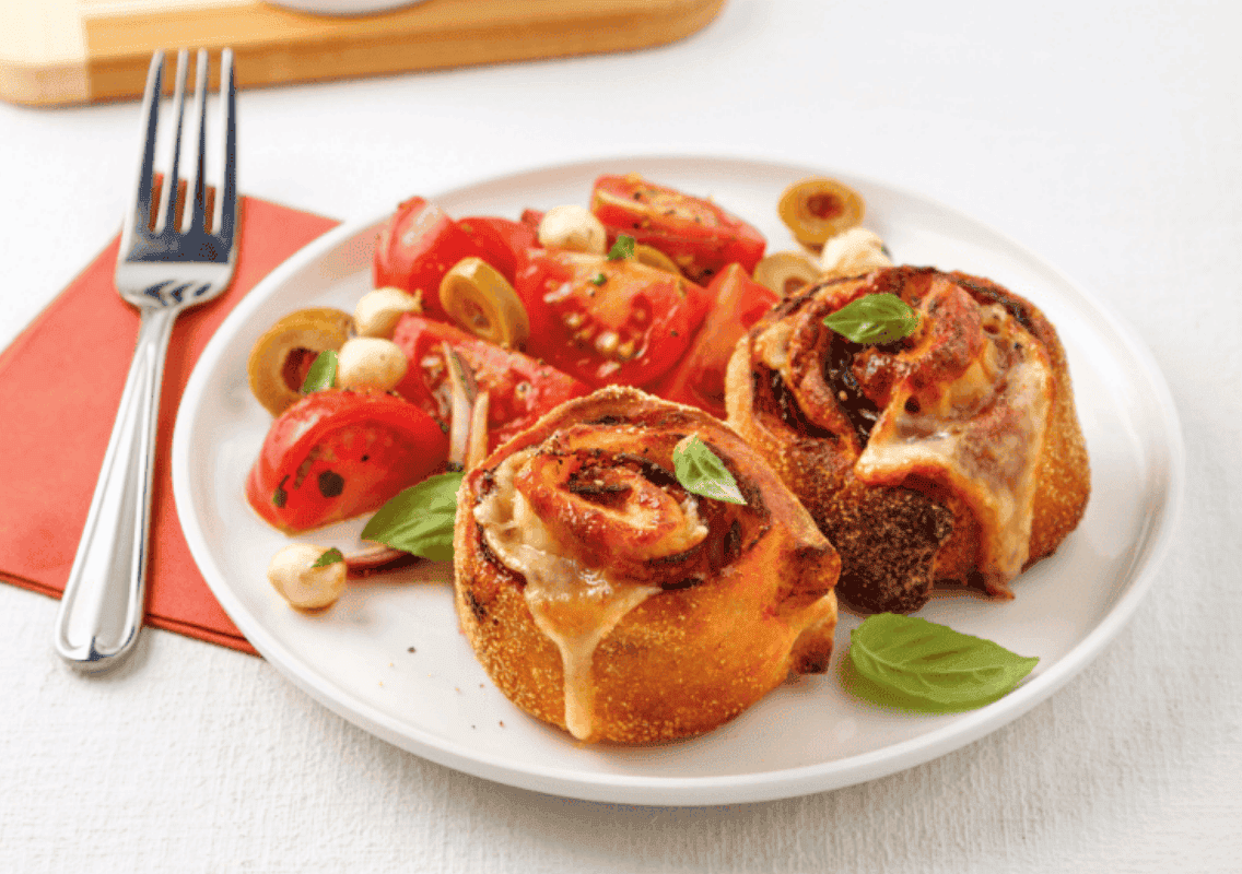 Roulades à la pizza au air fryer