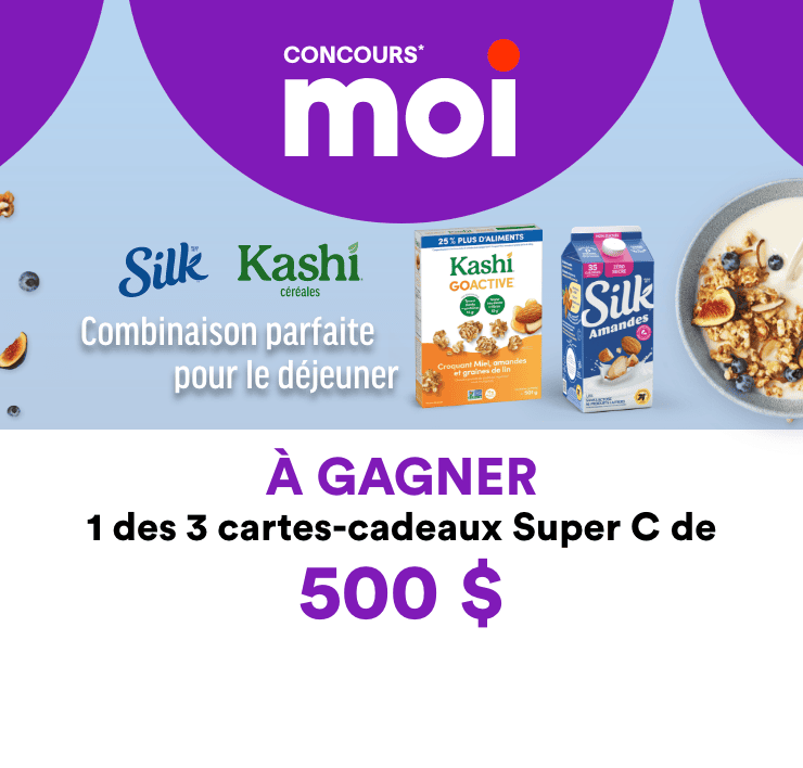 Concours* moi - À GAGNER 1 des 3 cartes-cadeaux Super C
