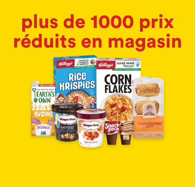 plus de 1000 prix réduits en magasin