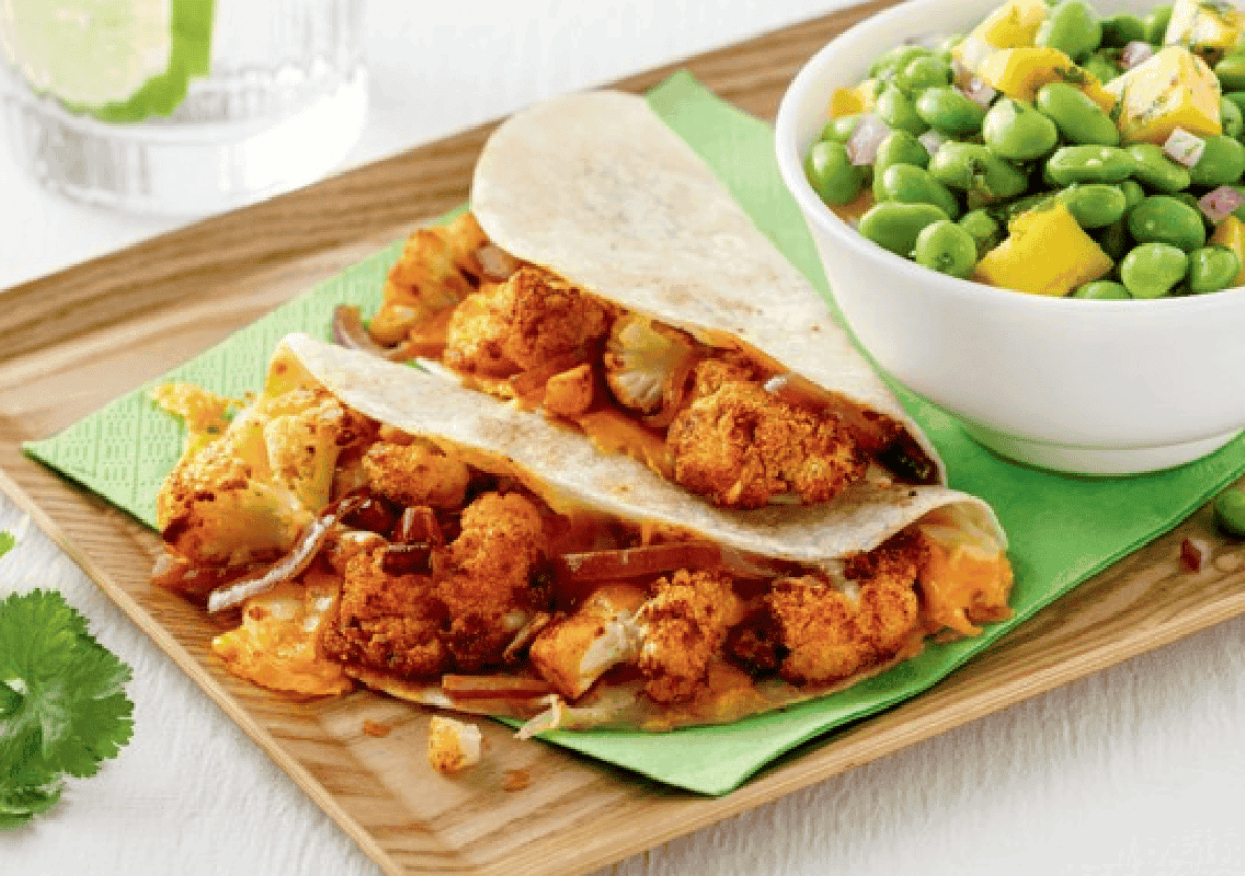 Tacos de chou-fleur au fromage