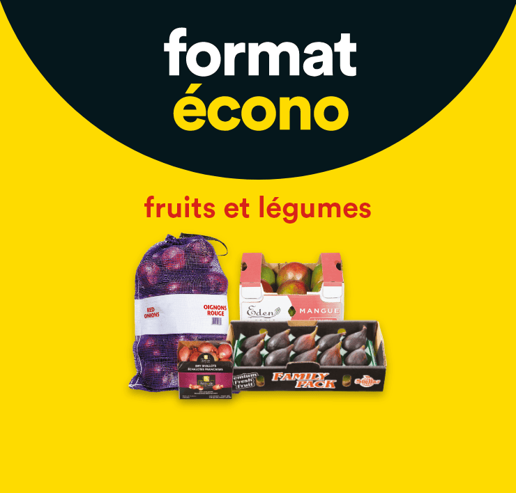 Format écono fruits et légumes