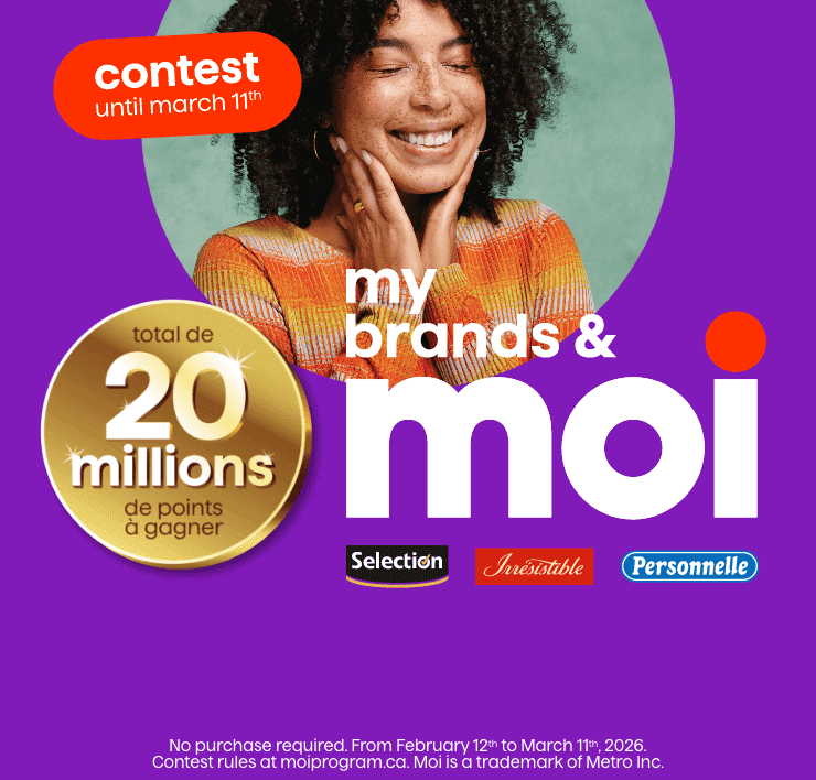Contest my brands & Moi: Selection, Irrésistible, Personnelle until march 11th - Total 20 million points to be won