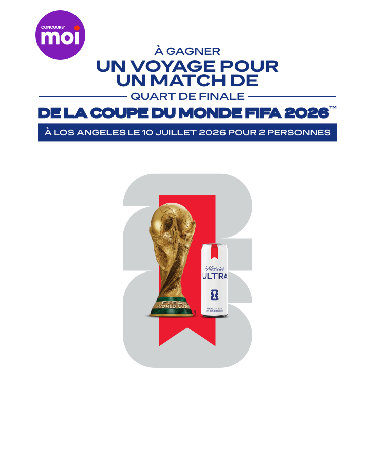 Concours Moi - À gagner un voyage pour un match de quart de finale de la coupe du monde fifa 2026 à Los Angeles le 10 juillet 2026 pour 2 personnes