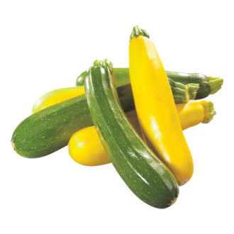 Courgettes vertes, jaunes