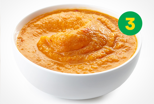 Idée 3: Purée de citrouille, idéale pour les bébés