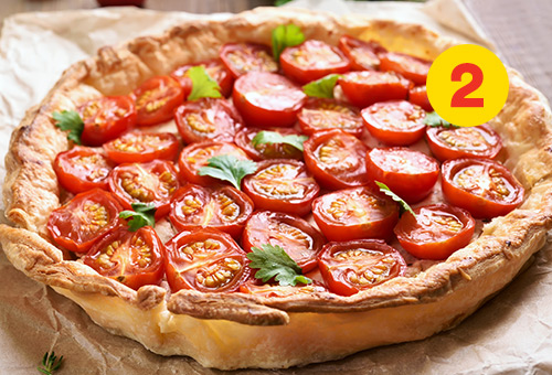 Idée 2: Tarte à la tomate