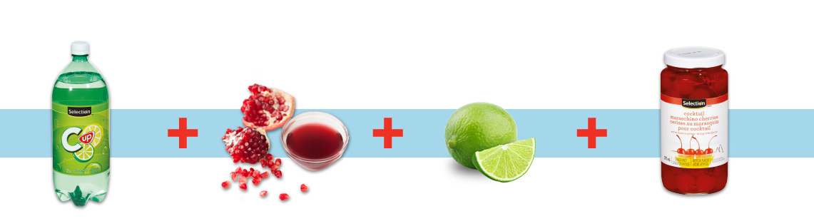 Mocktail facile à la cerise et lime