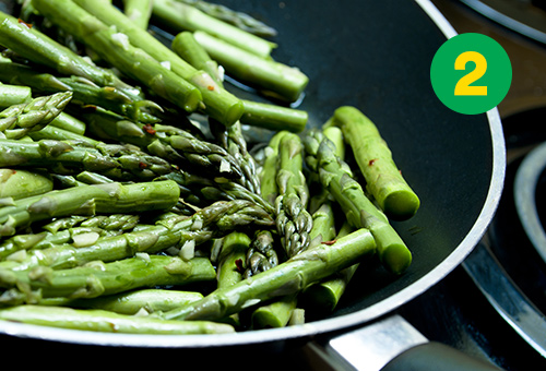 Des asperges à la poêle pour les soirées pressées