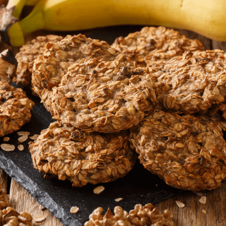 biscuits aux bananes et aux noix