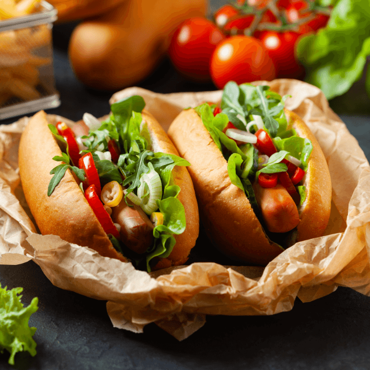 hot-dog végé 