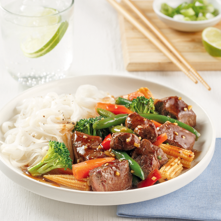 sauté de boeuf teriyaki