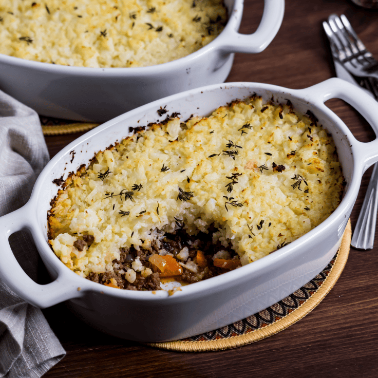 ground beef and cauliflower casserole
