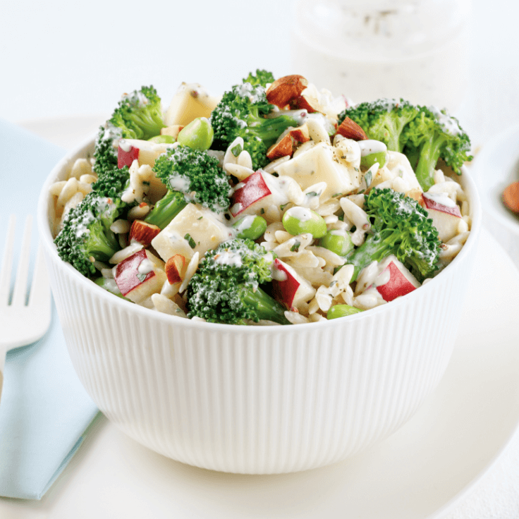 salade d’orzo, edamames et gouda