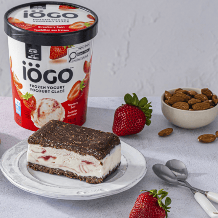 sandwichs brownie-yogourt glacé sans cuisson