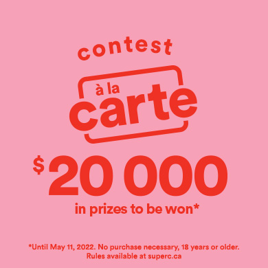 À la carte Contest: $20000 in prizes to be won