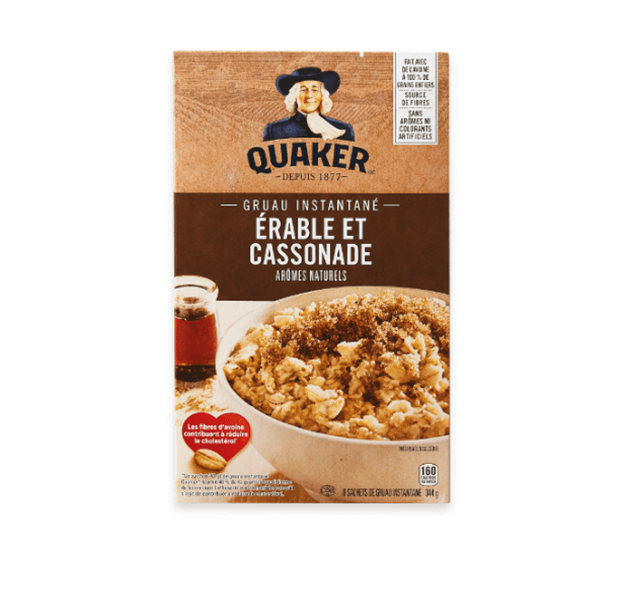 Produit: Gruau instantané Quaker