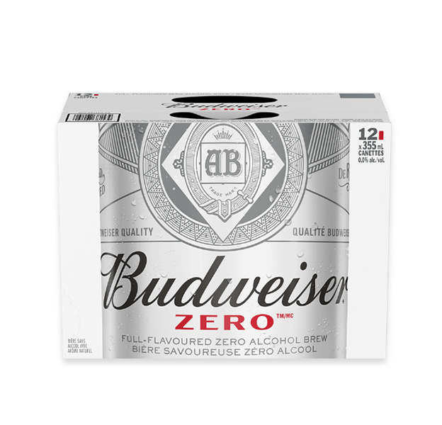 Produit: Bière sans alcool Labatt Budweiser Zero