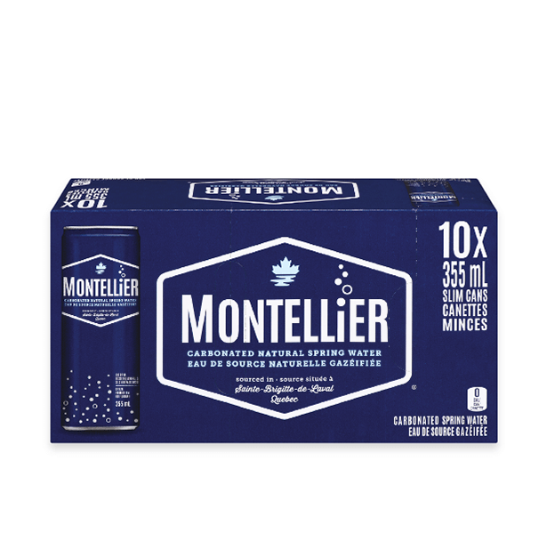 Produit: Eau de source naturelle gazéifiée Montellier