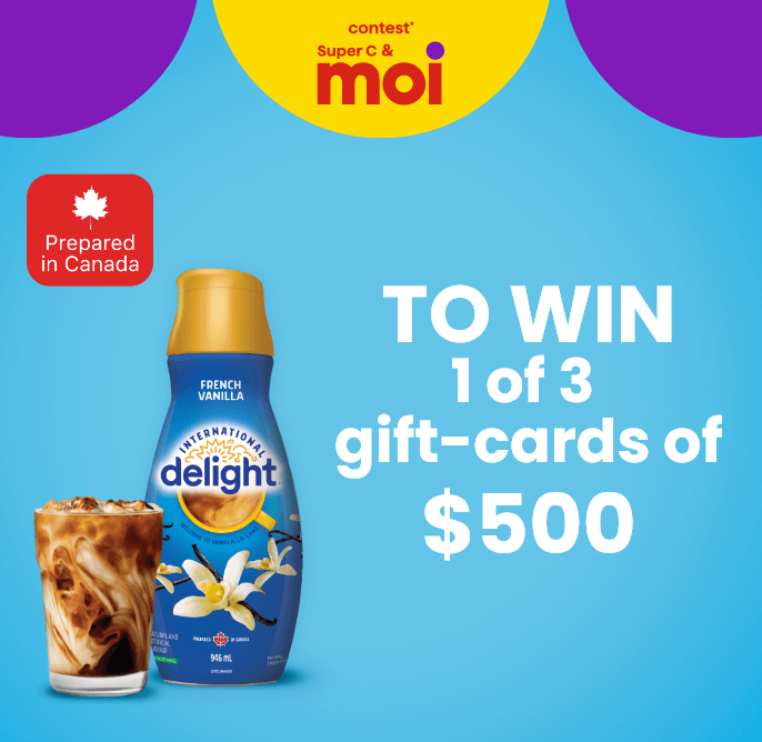 Contest* Super C & moi - to win 1 of the 3 gift-cards of $500