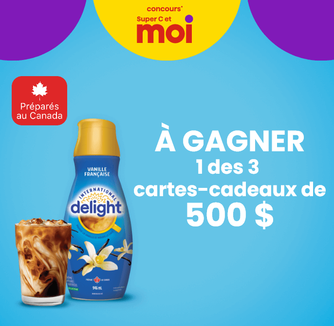 Concours* Super C et moi - à gagner 1 des 3 cartes-cadeaux de 500 $