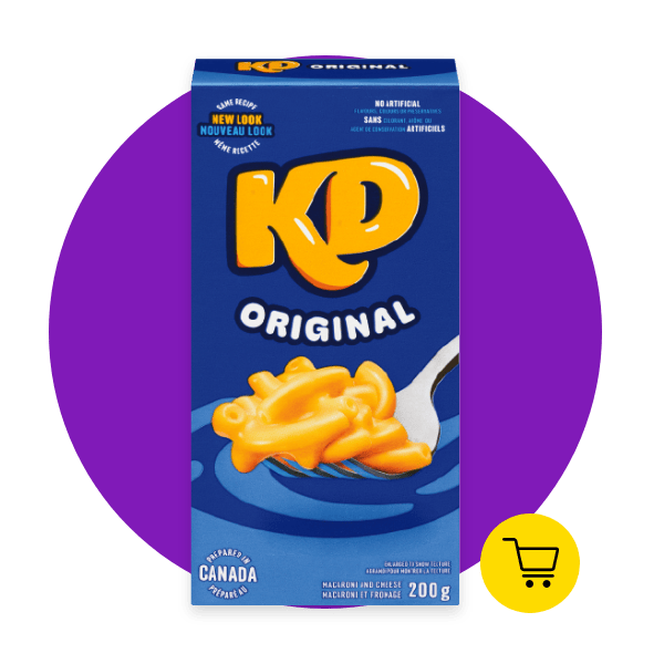 Produit : Macaroni et fromage saveur originale