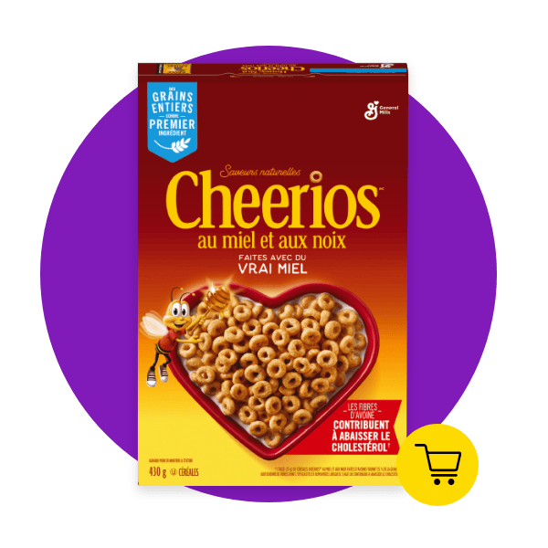 Produit : Céréales au miel et aux noix, Cheerios