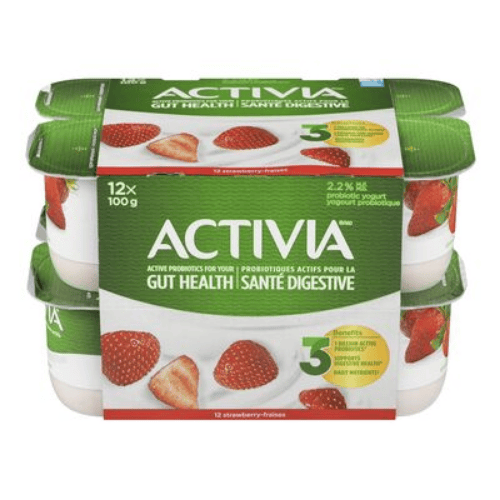 Produit: Yogourts probiotiques aux fraises 2,9 %