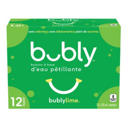 Produit: Eau pétillante à la lime