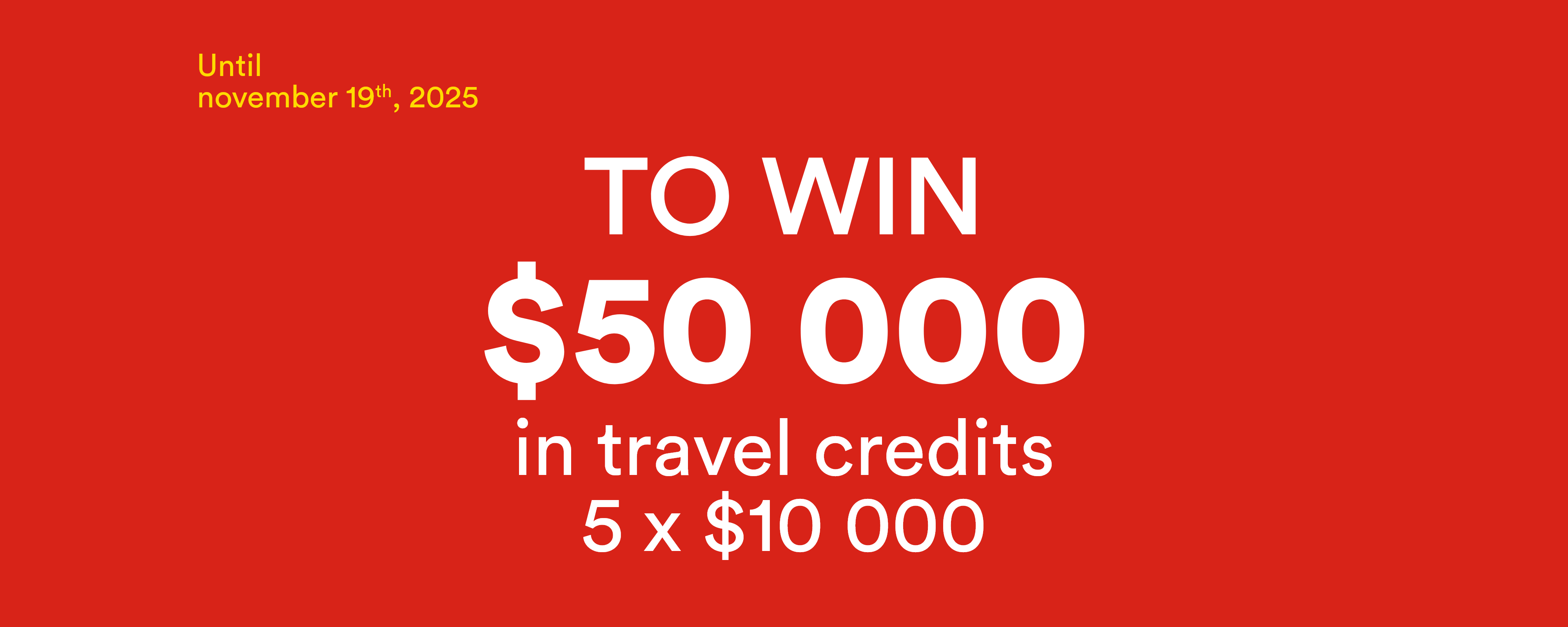 Take off Super C contest - Until november 19th, 2025