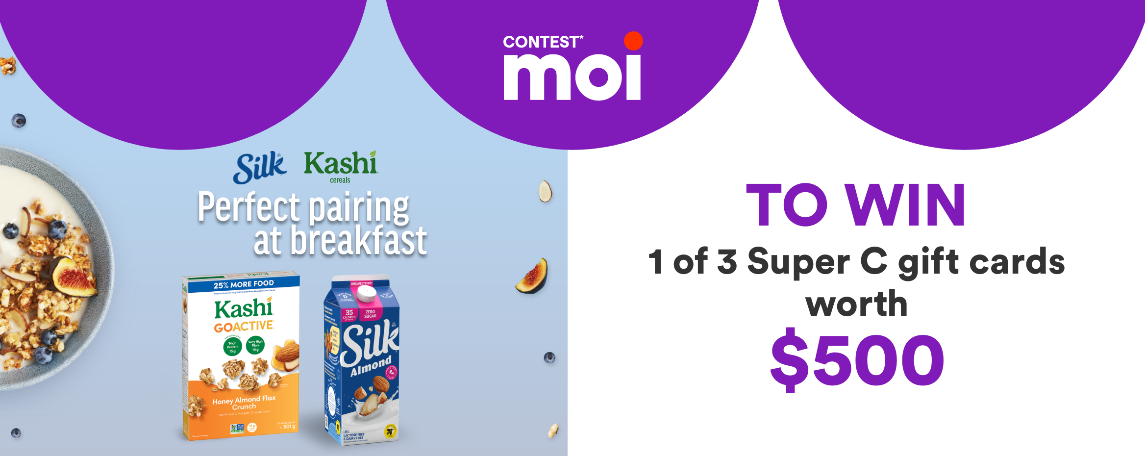 Contest* Moi - Double the Goodness - To win 1 of 3 Super C gift cards valued at $500