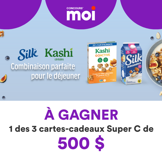 Concours* Moi - Doublez le plaisir - À gagner  1 des 3 cartes-cadeaux Super C de 500 $