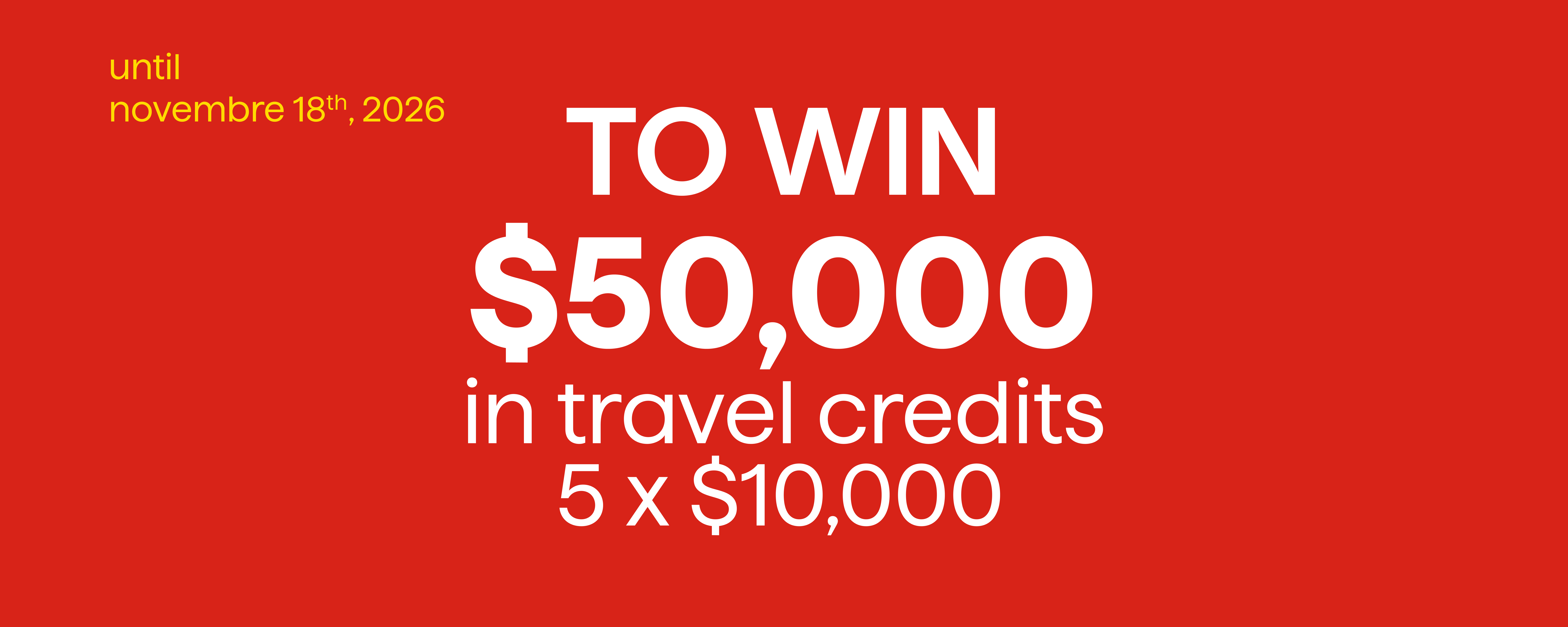Take off Super C contest - Until november 19th, 2026