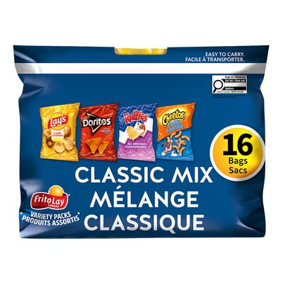 Produit: Assortiment de grignotines, Format économique