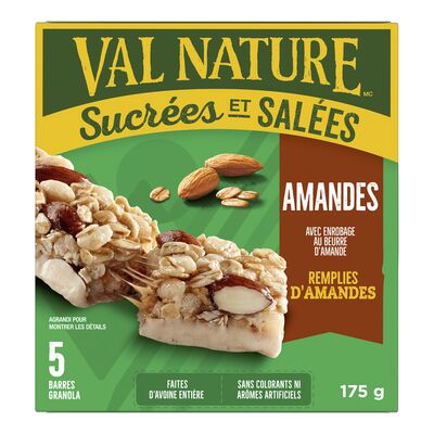 Produit: Barres granola aux amandes, Sucré-Salé