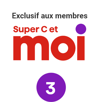 Logo Exclusif aux membres Super C et moi