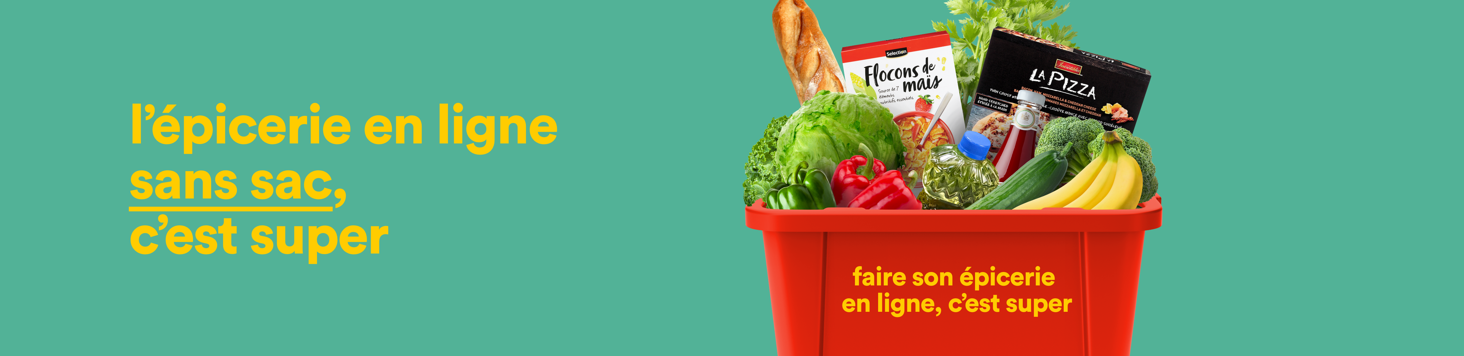 l'épicerie en ligne sans sac, c'est super