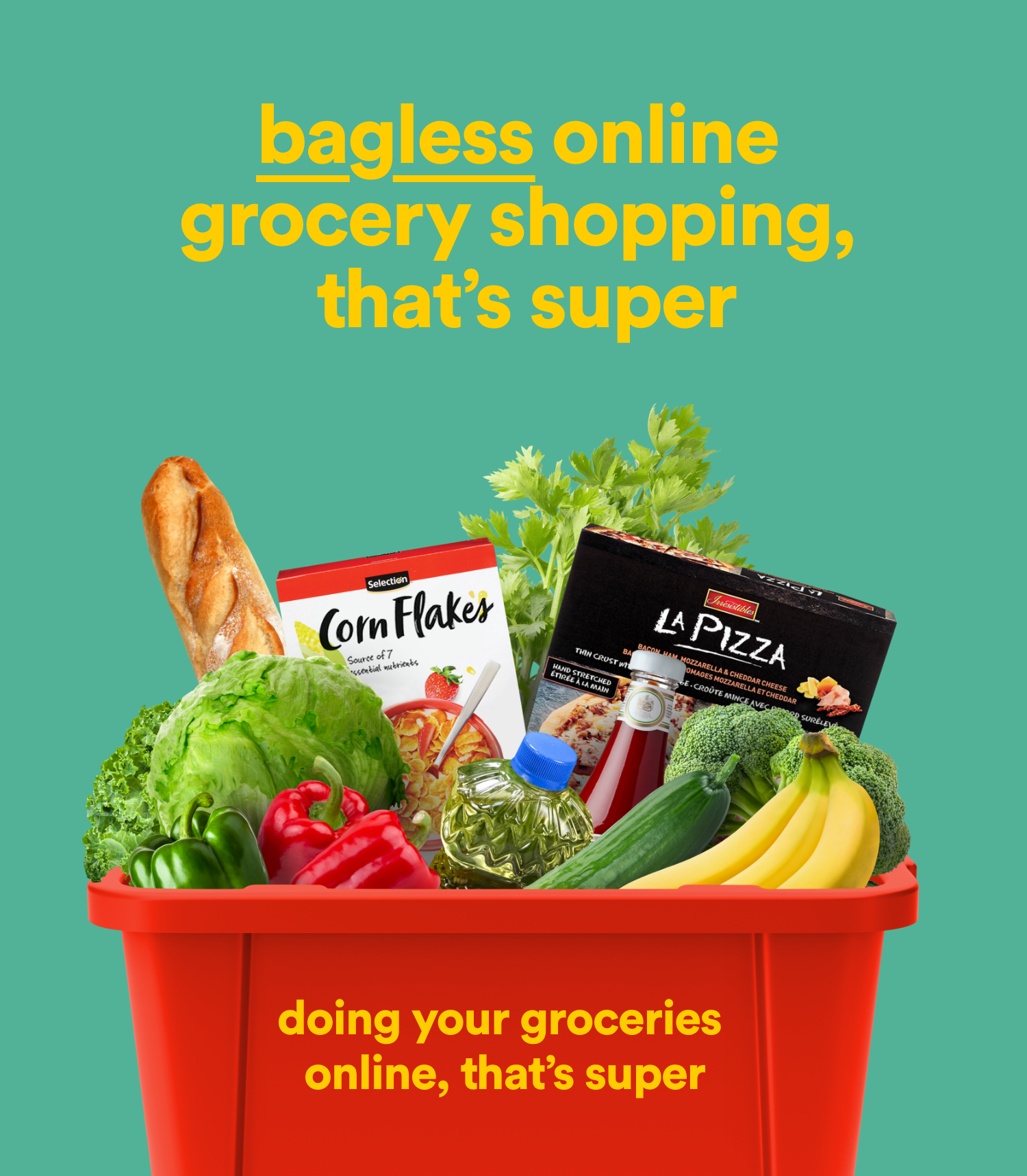 bagless online grocery shopping, that's super