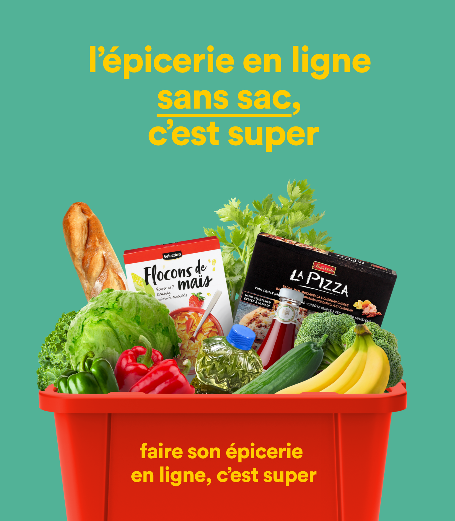 l'épicerie en ligne sans sac, c'est super