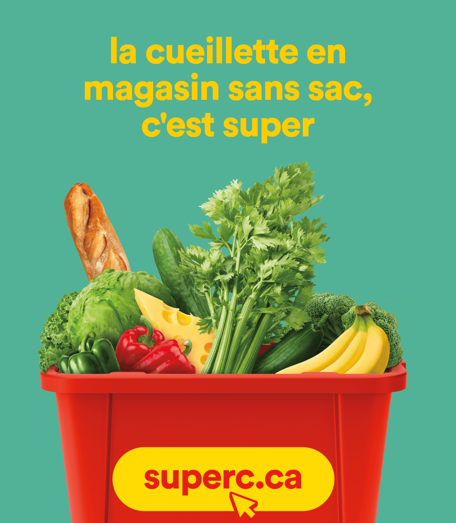 la cueillette en magasin sans sac, c'est super