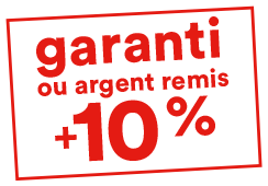 garanti ou argent remis -10%