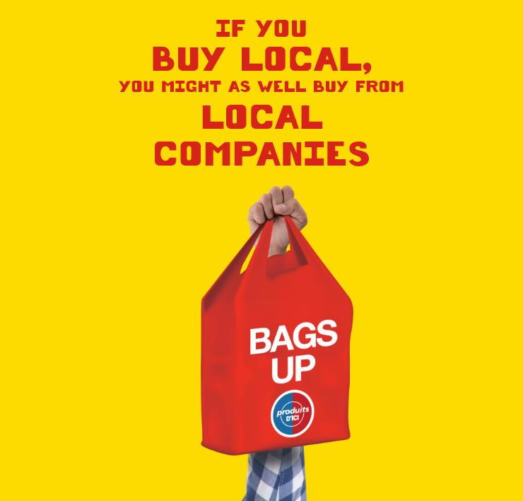 If you buy local, you might as well buy from a local company - Bags up