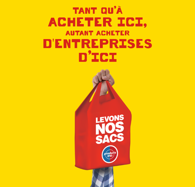 Tant qu'à acheter ici, autant acheter d'une entreprise d'ici - evons nos sacs 