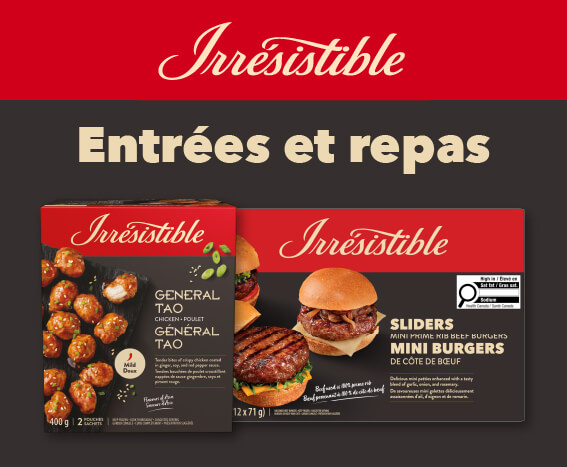 Irrésistible - Entrées et repas